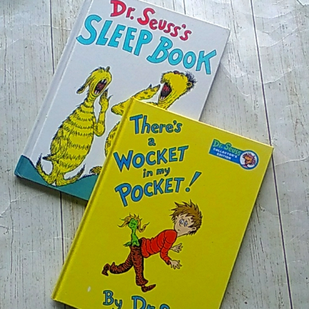 Dr Seuss Large Book Set: Sleep Book & There's a Wocket in My Pocket